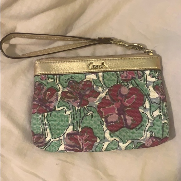 Coach Floral Wristlet - Picture 2 of 4